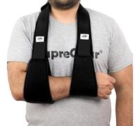 supregear Écharpe de Bras Immobilisateur d'Épaule, Attelle de Soutien Légère et Confortable pour Épaule Blessée, Fracture, Luxation, Entorse, Gauche/Droite, Homme Femme, Noir