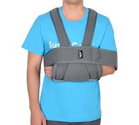supregear Écharpe de Bras Immobilisateur d'épaule, Réglable Confortable Élingue d'immobilisation pour Bras/Main/Coude, Echarpe de Soutien pour Bras Droit et Bras Gauche - Gris, L