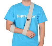 supregear Écharpe de Bras, Réglable Léger Confortable épaule Immobilisateur Bras Sling Respirant épaule Soutien Pour Bras/Main/Coude - 180cm (Gris)