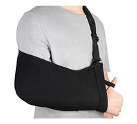 supregear Écharpe de Bras, Réglable Léger Confortable épaule Immobilisateur Bras Sling Respirant épaule Soutien Pour Bras/Main/Coude avec Poches Intérieures - Noir