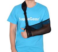 supregear Écharpe de Bras, Sling Bras Écharpe de Bras en Maille, Bride D'immobilisation de Bras D'épaule Légère Support de Stabilisateur D'épaule Respirant pour Bras Coude Poignet Main