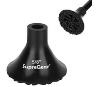 supregear Embout de Canne de Remplacement, 16 mm Embout en Caoutchouc Antidérapant Adhérence Extrême Tous Terrains, Accessoire pour Canne Pliante, Décalée, Quad Pod/Tripod, Noir