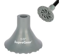 supregear Embout de Canne de Remplacement, 16 mm Embout en Caoutchouc Antidérapant Adhérence Extrême Tous Terrains, Accessoire pour Canne Pliante, Décalée, Quad Pod/Tripod, Gris