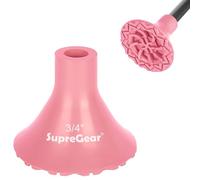 supregear Embout de Canne de Remplacement, 19 mm Embout en Caoutchouc Antidérapant Adhérence Extrême Tous Terrains, Accessoire pour Canne Pliante, Décalée, Quad Pod/Tripod, Rose Clair