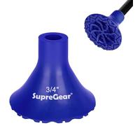 supregear Embout de Canne de Remplacement, 19 mm Embout en Caoutchouc Antidérapant Adhérence Extrême Tous Terrains, Accessoire pour Canne Pliante, Décalée, Quad Pod/Tripod, Bleu