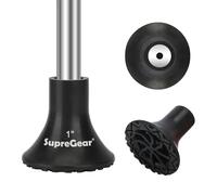 supregear Embout de Canne de Remplacement, Embout de Canne en Caoutchouc Antidérapant Extrême Adhérence 25 mm pour Tous Types de Terrains Accessoire de Canne Pliante Canne Décalée Quad Pod/Tripod