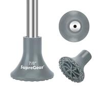 supregear Embout de Canne de Remplacement, Embout de Canne en Caoutchouc Antidérapant Extrême Adhérence 22 mm pour Tous Types de Terrains Accessoire de Canne Pliante Canne Décalée Quad Pod/Tripod