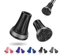 supregear Embouts Canne 16 mm (Lot de 2), Embouts Antidérapants en Caoutchouc 5/8 inch (16 mm) pour Cannes de Senior, Bâtons de Marche et Randonnée, Noir