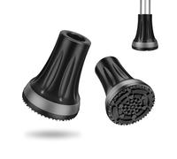 supregear Embouts de Béquille 19 mm (Lot de 2), Embout de Canne Antidérapant en Caoutchouc Robuste pour Tous Terrains Extreme Grip Pieds Capuchon pour Cannes, Béquilles et Bâtons de Marche