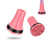 supregear Embouts de Béquille 19 mm (Lot de 2), Embout de Canne Antidérapant en Caoutchouc Robuste pour Tous Terrains Extreme Grip Pieds Capuchon pour Cannes, Béquilles et Bâtons de Marche