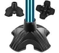 supregear Embouts en Caoutchouc pour Canne, Anti-Dérapant Quad Support Tapis de Canne, Quatre Pieds Cane Tip Remplacement pour 1.6 cm Diamètre Cannes de Marche Standard Pliant Canes Accessoire