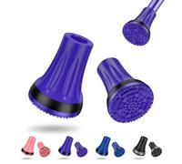 supregear Embouts pour Béquilles et Cannes 22 mm, Embouts Remplaçables Renforcés pour Cannes et Béquilles, Pieds Antidérapants Épaissis, Embouts pour Canne (Lot de 2), Violet