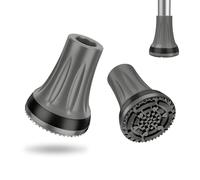 supregear Embouts pour Béquilles et Cannes 22 mm, Renforcés Antidérapants, Pieds Épaissis Remplaçables, Lot de 2, Gris