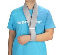 supregear Harnais de Bras, Collier et Brassard Réglables Immobilisant le Cou Léger Soutien de Bras Simple Soutien d'épaule Respirant pour les Hommes et les Femmes, une Taille pour Tous, Gris