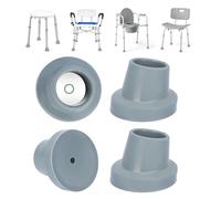 supregear Pieds de Rechange pour Chaise de Douche Siège de Bain, 2.86 cm I.D. Coussin de Pieds en Caoutchouc de Pente pour Tabourets de Douche Banc de Transfert Antidérapant Pieds à Ventouse, 4PK