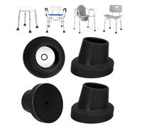 supregear Pieds de Rechange pour Chaise de Douche Siège de Bain, 2.86 cm I.D. Coussin de Pieds en Caoutchouc de Pente pour Tabourets de Douche Banc de Transfert Antidérapant Pieds à Ventouse, 4PK