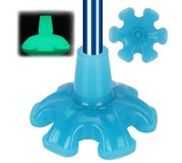 supregear Pointe Lumineuse pour Canne, Pointe en Caoutchouc Haute Résistance 3/4 Pouces, S’adapte à la Plupart des Canne, Améliore la Visibilité dans les Environnements Sombres, Bleu