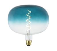 Suprema, Ampoule Décorative Vintage Pomme, Filament Spirale, Finition Bleu Dégradé, Dimmerable, Lumière Chaude 2200K, Culot E27