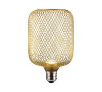 Suprema Ampoule LED Décorative avec Diffuseur Spot et Cage en Métal, E27,110 lm, 220-240V, Lumière Chaude 1800K, 3,5W, 100x162 mm, Dimmable (or)