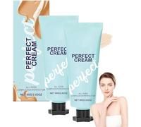 Supreme Creme All-Over Complexion Perfector,Cc Cream Body Coverage Perfector, Long Lasting Cc Cream Foundation, Evens Skin Toneand Light Foundation,Waterproof&Transfer (2 Pcs)