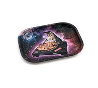 Supreme Pussy Plateau à rouler en vinyle pour chat Motif DJ 18 x 14 cm