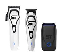 Supreme Trimmer Darkstar 72 Vector Tondeuse, tondeuse et rasoir à grille | Kit de barbier magnétique à moteur vectoriel 9 000 tr/min avec tondeuse, tondeuse et rasoir en aluminium