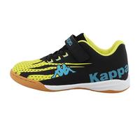 Supremo - Kappa 95k0233006 Basket, Noir/Jaune/Turquoise, 36 EU