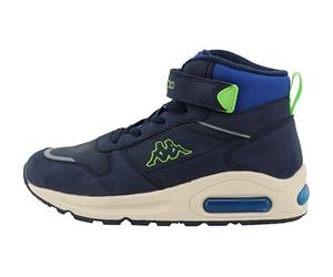 Supremo - Kappa 95k0613004 Basket, Bleu Marine/Citron Vert, 32 EU
