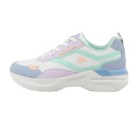 Supremo - Kappa Femme 95k0562001 Basket, Blanc/Lilas/Menthe, 40 EU