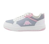 Supremo - Kappa Garçon Fille 95k0513001 Basket, Blanc/Gris/Rose, 25 EU
