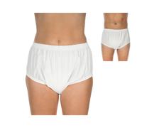 suprima 1287 Slip plastique fermé - Unisexe - Couleur blanc - Taille S - 1 pièce