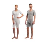 suprima 4697 - Body de fixation à manches courtes - Taille S - Couleur gris - 1 pièce