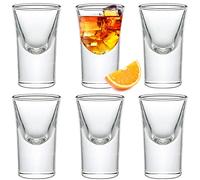 SuproBarware Lot de verres à shot transparents de 15 ml avec base lourde pour cocktails, vodka, expressos, liqueurs, tequila et desserts
