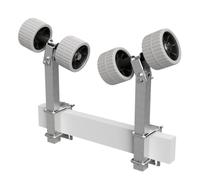 SUPROD 2 Fois Rouleaux pendulaires Aide à la Mise à l'eau remorque pour Bateau EVA RKSRLB-2X2-EVA, Ø 120 mm, Gris/Noir