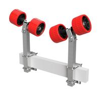 SUPROD 2 Fois Rouleaux pendulaires Aide à la Mise à l'eau remorque pour Bateau EVA RKSRLB-2X2-EVA, Ø 120 mm, Rouge/Noir