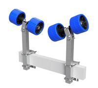 SUPROD 2 Fois Rouleaux pendulaires Aide à la Mise à l'eau remorque pour Bateau EVA RKSRLB-2X2-EVA, Ø 120 mm, Bleu/Noir