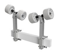 SUPROD 2 Fois Rouleaux pendulaires Aide à la Mise à l'eau remorque pour Bateau TPU RKSRLX-2X2-TPU, Ø 120 mm, Gris/Gris