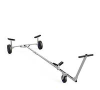 SUPROD Chariot de Mise à l'eau Chariot de Bateau remorque à Main Pliable Chariot de Bateau Gonflable pneumatiques TR260-L, PU, Ø 260 mm, Noir/Bleu