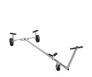 SUPROD Chariot de Mise à l'eau Chariot de Bateau remorque à Main Pliable Chariot de Bateau Gonflable pneumatiques TR260, PU, Ø 260 mm