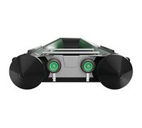 SUPROD Roues de halage Roues de Mise à l'eau pour annexes pour pneumatiques Pliable Utilisation d'une Seule Main Acier Inoxydable A4 HD200, Noir/Vert