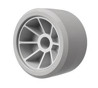 SUPROD Rouleau en polyuréthane Rouleau latéral Aide à la Mise à l'eau sans Trace PU Ø 120 mm, Gris