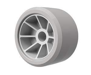 SUPROD Rouleau en polyuréthane Rouleau latéral Aide à la Mise à l'eau sans Trace PU Ø 120 mm, Gris