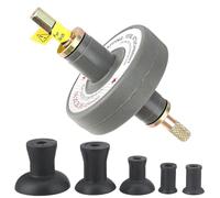 SUPRROW Kit de ponçage de soupape avec pâte de ponçage pour valve, outil de meulage avec 5 adaptateurs à ventouse, outil de ponçage pour siège de soupape, avec anneaux en caoutchouc
