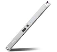 SUPRUS Briquet électrique Arc anti-vent USB briquet sans flamme rechargeable avec verrou de sécurité pour bougie