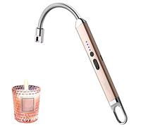 SUPRUS Briquet électrique rechargeable USB pour camping et cuisine (doré)