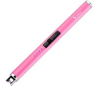 SUPRUS Briquet électronique à arc électrique, triple sécurité, rechargeable par USB, plasma, rose