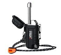 SUPRUS Briquet tempête étanche LED rechargeable USB C bougie extérieur noir