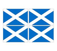 Supstick Lot de 4 Autocollants Stickers Drapeau de Pays Nation écosse Format 6x4cm