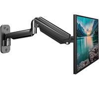 suptek Bras Ecran Mural pour écrans LED/LCD/TV 17-32 Pouces jusqu'à 9 kg, Support d'écran avec Ressort à gaz entièrement réglable, Réglable en Hauteur, Inclinable, Pivotant et Rotatif, VESA 75/100