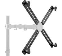 Suptek Kit Adaptateur Non-VESA de Support de Bras de Moniteur avec Adaptateur pour écran 13 - 27 Pouces pour Vesa 75×75mm 100×100mm WK002